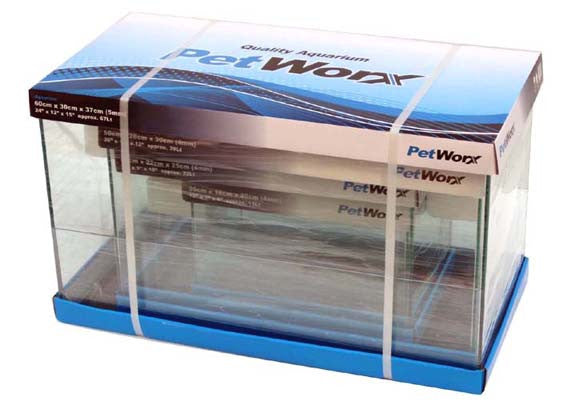 Pet Worx 20"x10"x12" Aquarium 4mm 39Lt - Nature Aquariums