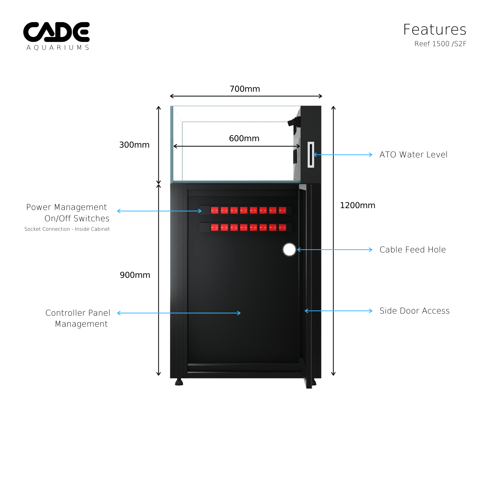 CADE Reef Frag - S2/F 1500 - Nature Aquariums